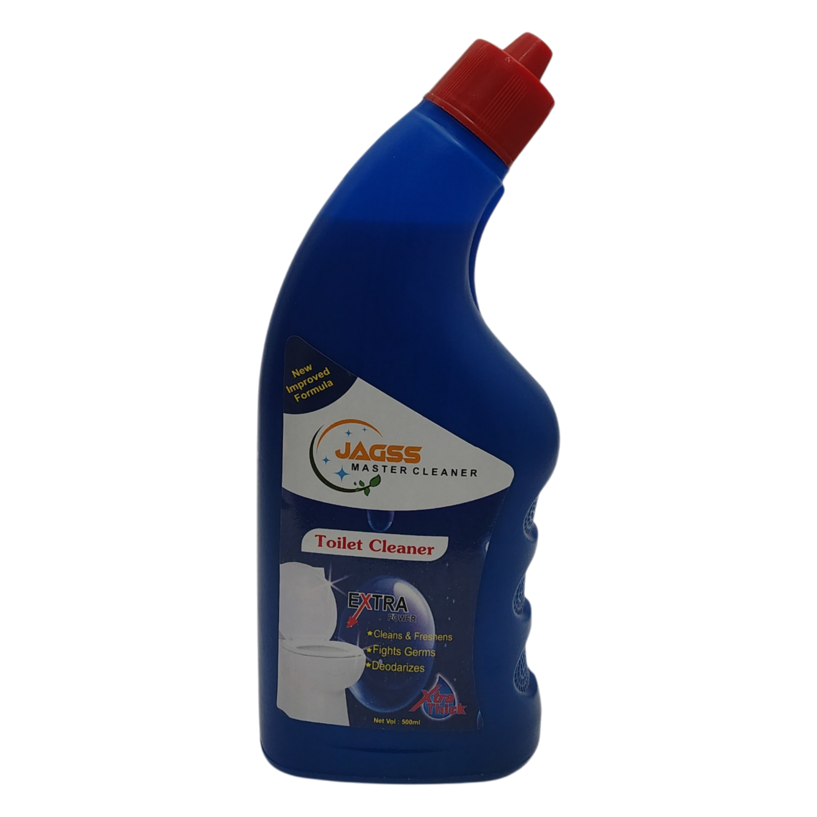 Master Cleaner Toilet Cleaner Extra Power 500ml | Fights Germs, Removes Tough Stains, Deodorises, Cleans & Freshens, New Improved Formula