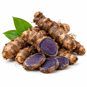 Organic Black Turmeric Rhizomes from Sindhudurg Konkan | Rare Variety, Limited Stock, Sprouting Rhizomes, Blue-Purple Interior, Konkan Region